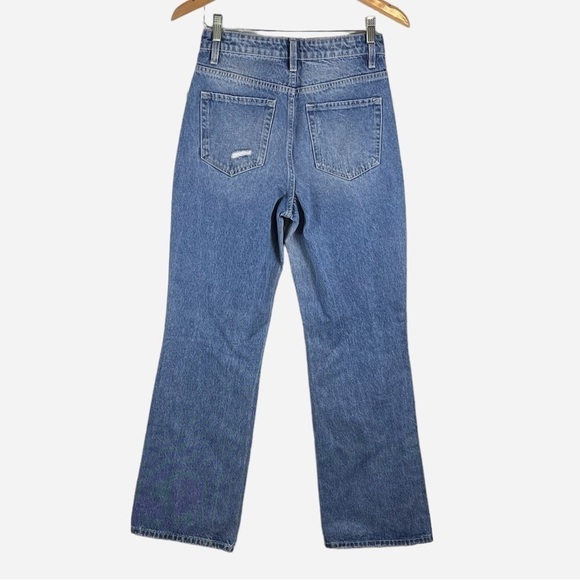 Altar’d State Blue Jeans Denim 26x32 Straight Leg Distressed T6129 NEW - Picture 6 of 16